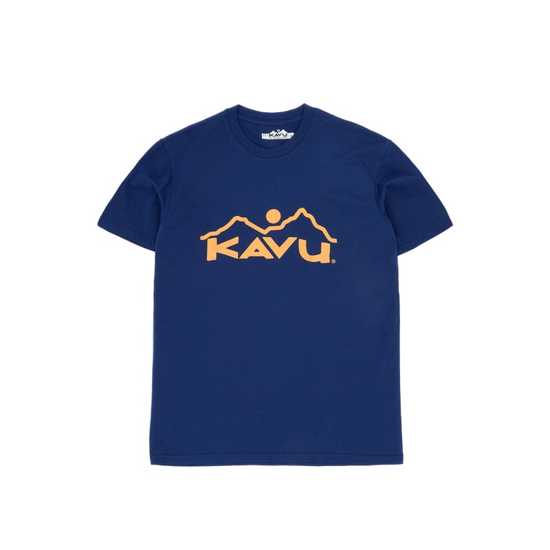 KAVU Men's Vintage Logo Tee - Agean