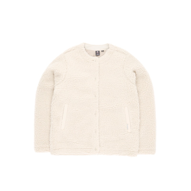 Montbell Women's Climaplus Shearling Cardigan - Ivory