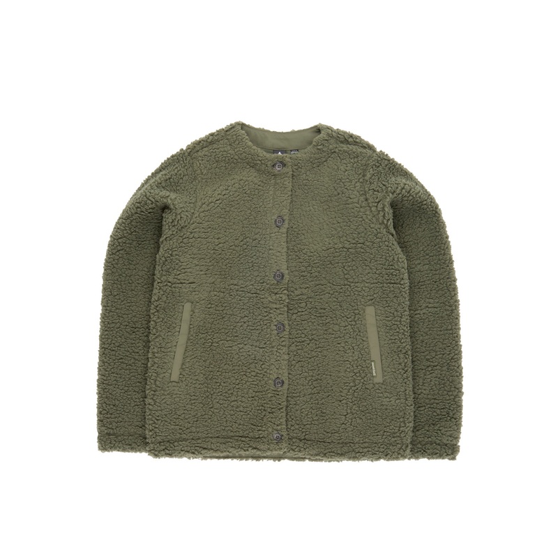 Montbell Women's Climaplus Shearling Cardigan - Khaki