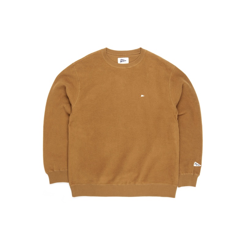 Pilgrim Surf + Supply Men's Kagan Fleece Pennant Crew - Kelp