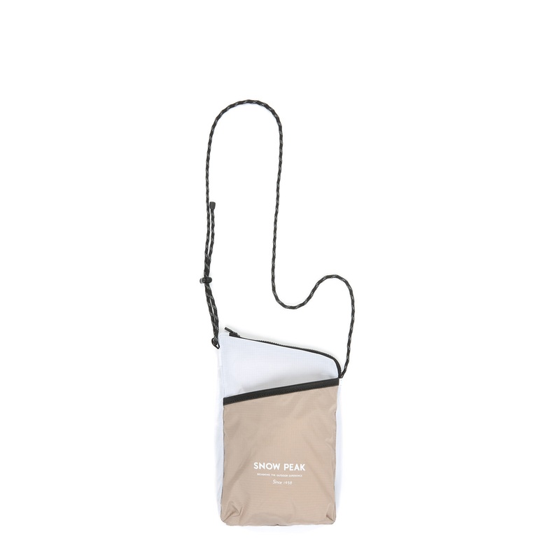 Snow Peak Offset Shoulder Pouch - White