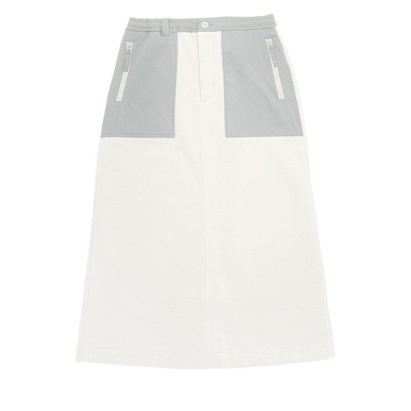 Snow Peak Women's Double Face Fleece Skirt - Ivory