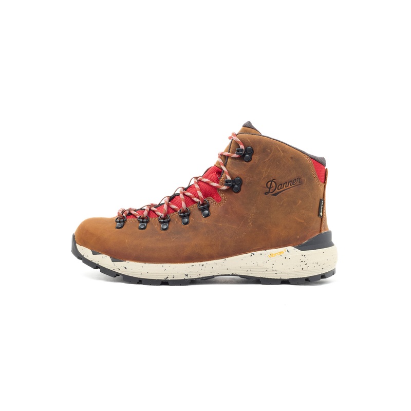 Danner Men's Mountain 600 EVO GTX Boots - Mocha Brown / Rhodo Red
