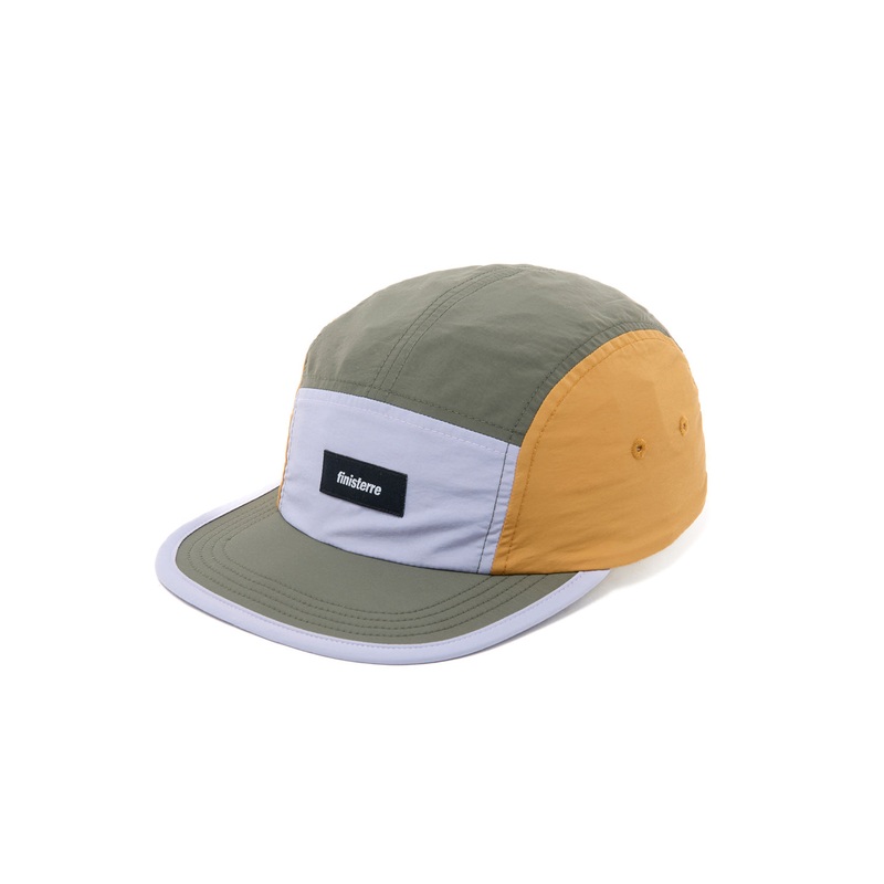Finisterre Apex Soft-Peak 5-Panel Cap - Olive / Violet Sky / Dark Ochre