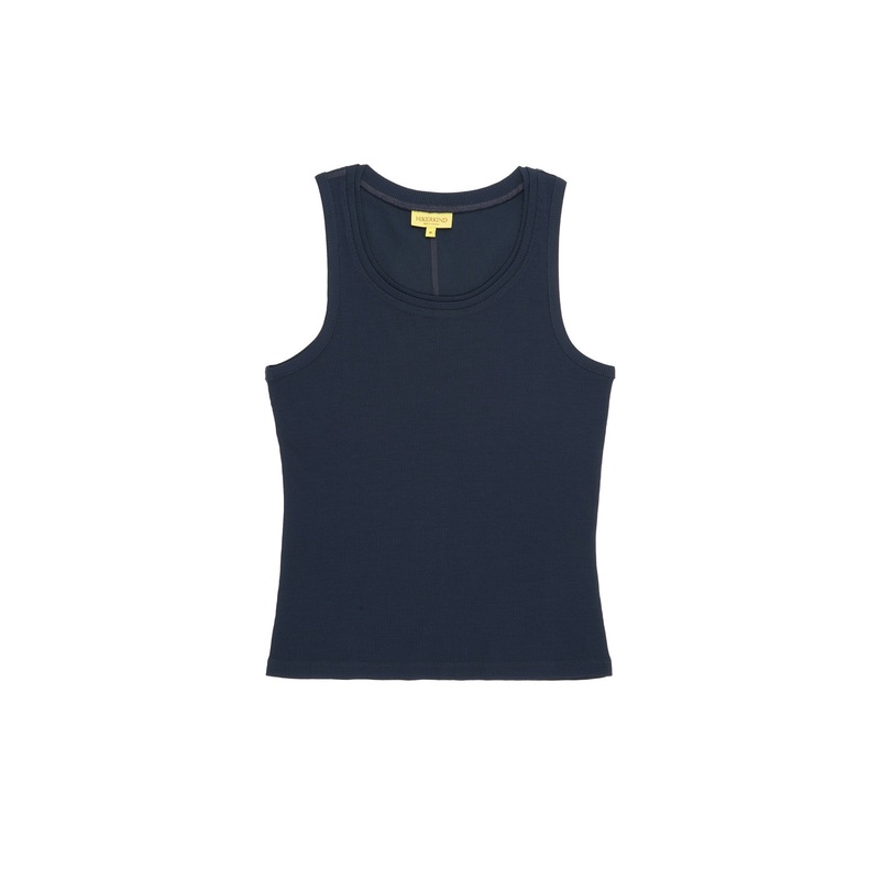 Hikerkind Women's Ribbed Merino Tank 01 - Woad