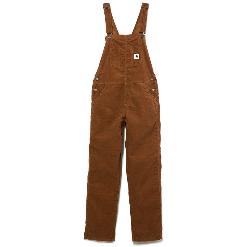 Carhartt WIP Women's Straight Bib Overalls - Hamilton Brown