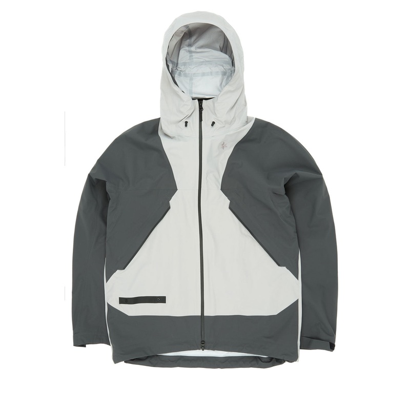 Goldwin Pertex Shield Air Mountaineering Jacket - Deep Charcoal / Snow Gray