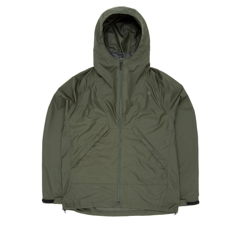 Goldwin Rip-stop Hooded Jacket - Dark Olive