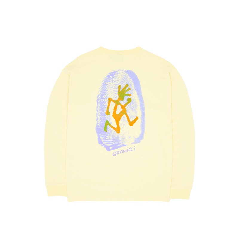 Gramicci Thumbprint Long Sleeve Tee - Lemon