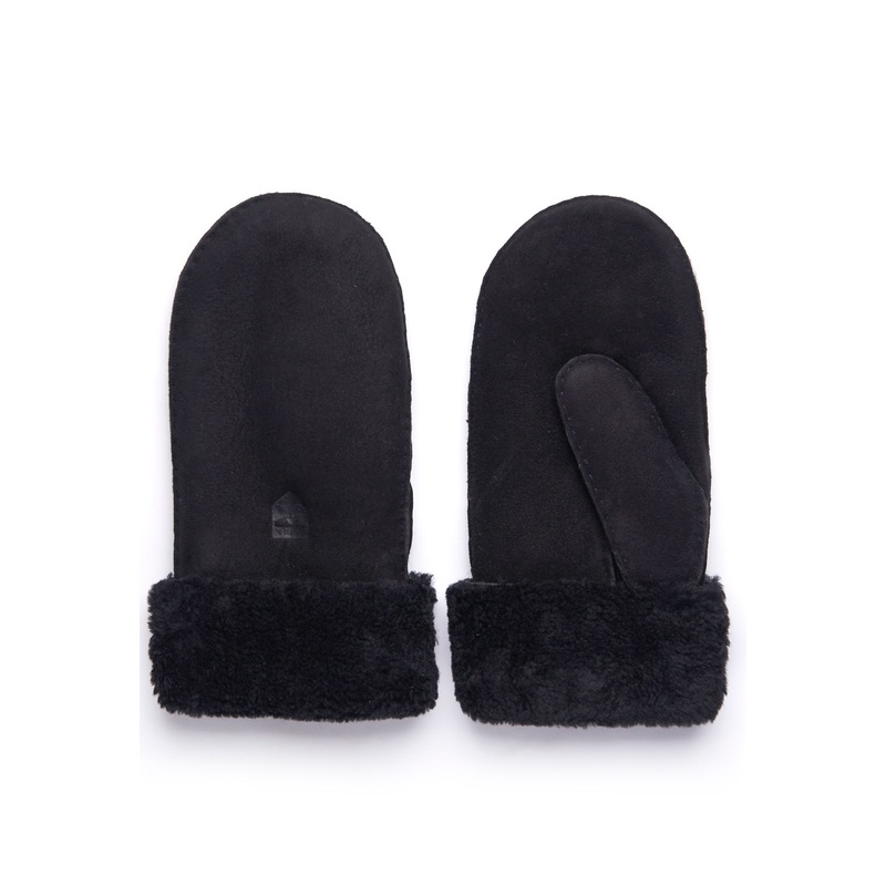Hestra Women's Sheepskin Mittens - Black