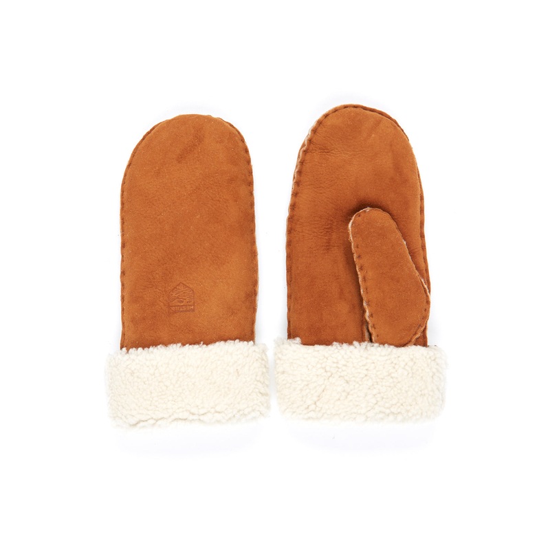 Hestra Women's Sheepskin Mittens - Cork