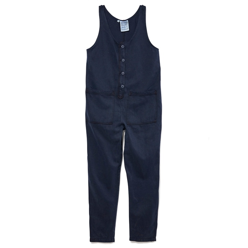 Jungmaven Women's Button Front Jumper - Navy