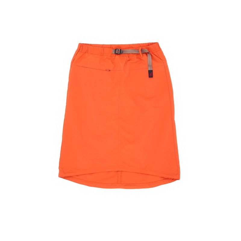 Gramicci Women's Nylon Packable Midi Skirt - Orange