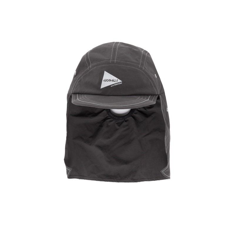 Gramicci x And Wander Brushed Nylon Sunshade Cap - Charcoal