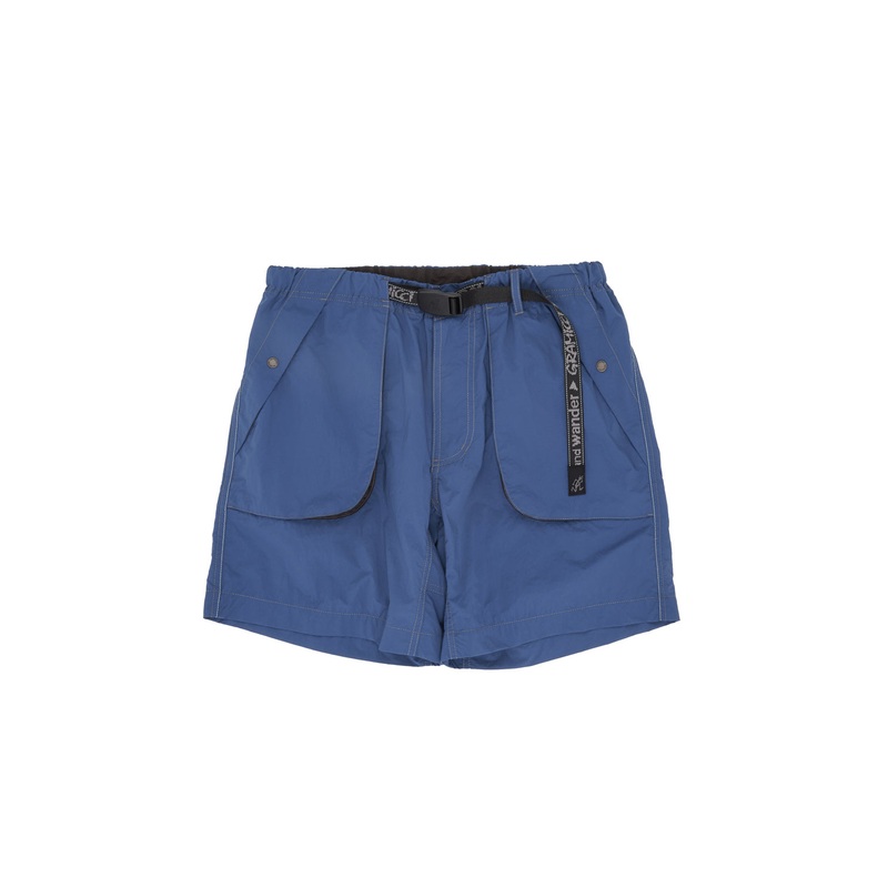 Gramicci x And Wander Men's Brushed Nylon Shorts - Blue