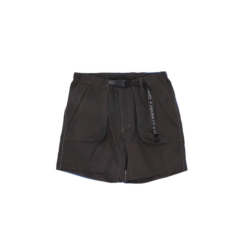Gramicci x And Wander Men's Brushed Nylon Shorts - Charcoal