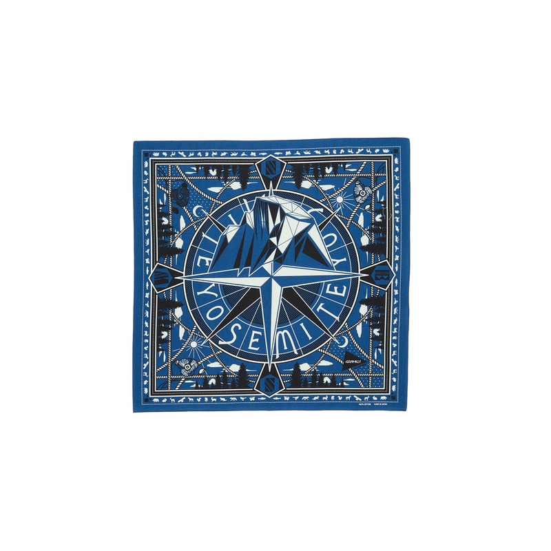 Gramicci x And Wander Yosemite Graphic Bandana - Blue