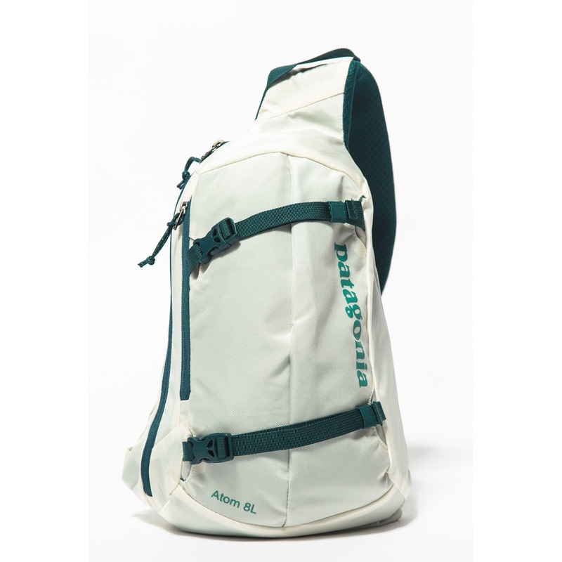 Patagonia Atom Sling Backpack - Birch White W/Tidal Teal