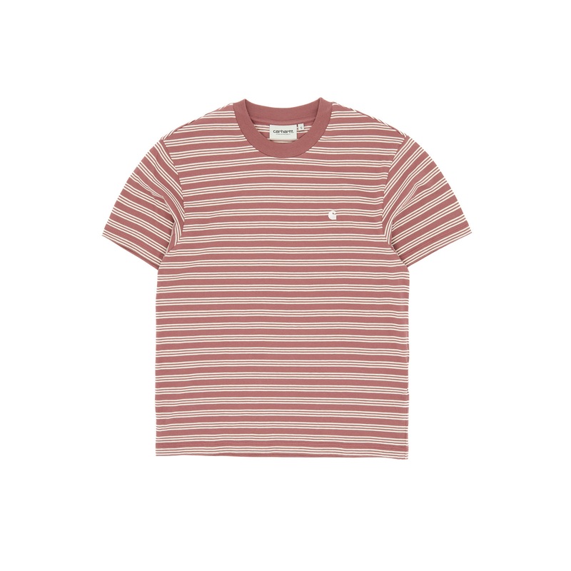 Carhartt WIP Women's Sydney T-Shirt - Sydney Stripe / Dusky Pink