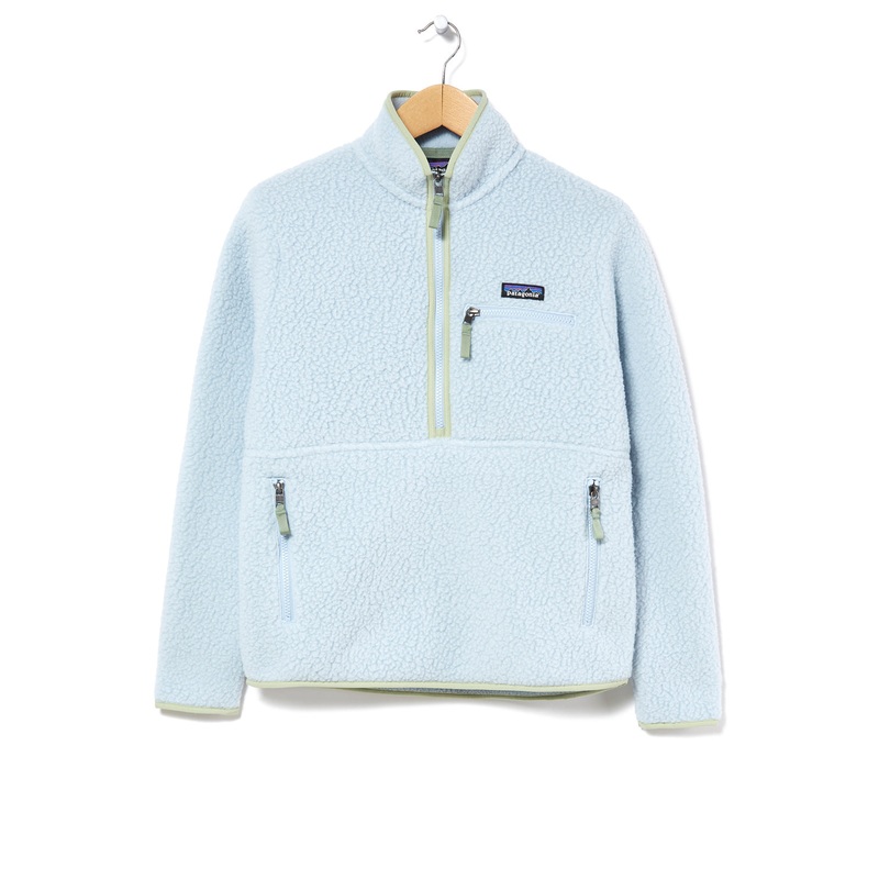 Patagonia Retro Pile Marsupial Women's Fleece Jacket - Steam Blue