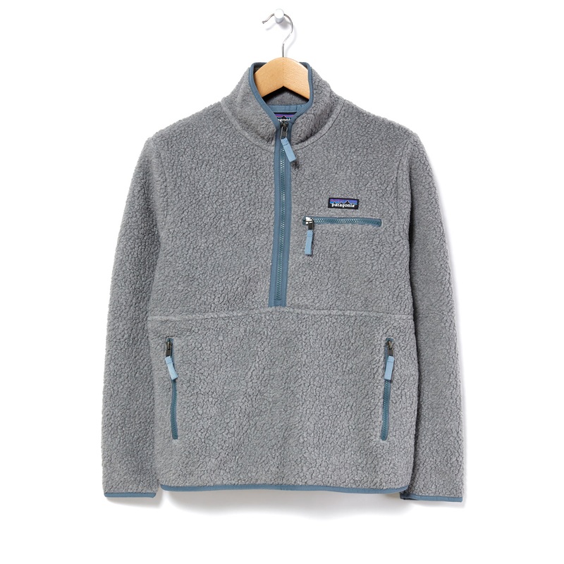 Patagonia Women's Retro Pile Marsupial Fleece - Salt Grey / Light Plume Grey