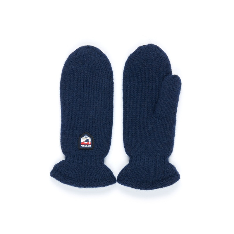 Hestra Basic Wool Mittens - Navy