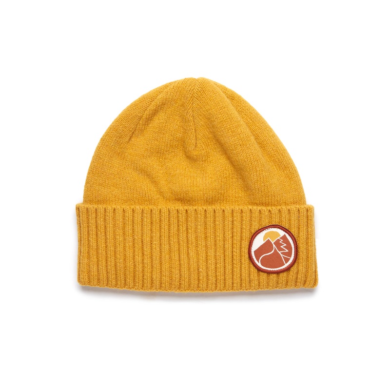 Patagonia Brodeo Beanie - Cabin Gold/Slow Going Patch