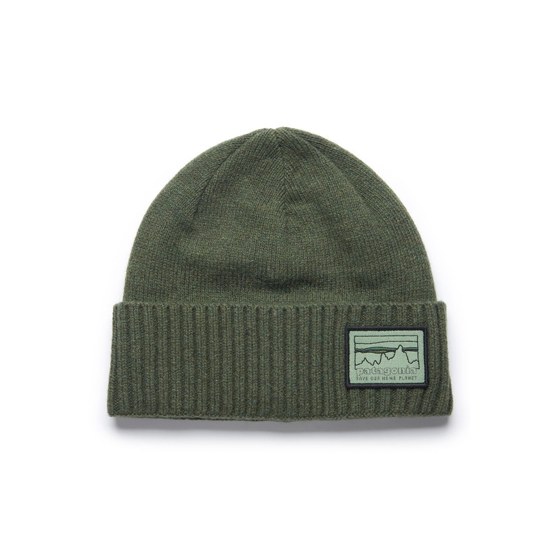 Patagonia Brodeo Beanie - Industrial Green/73 Skyline