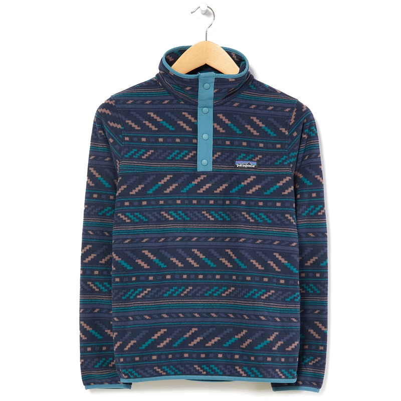 Patagonia Micro D Women's Snap-T Pullover - Bergy Bits/New Navy