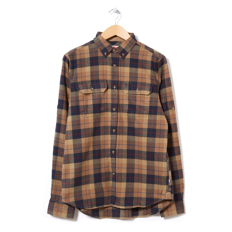 Fjllrven Singi Heavy Flannel Men's Shirt - Dark Sand