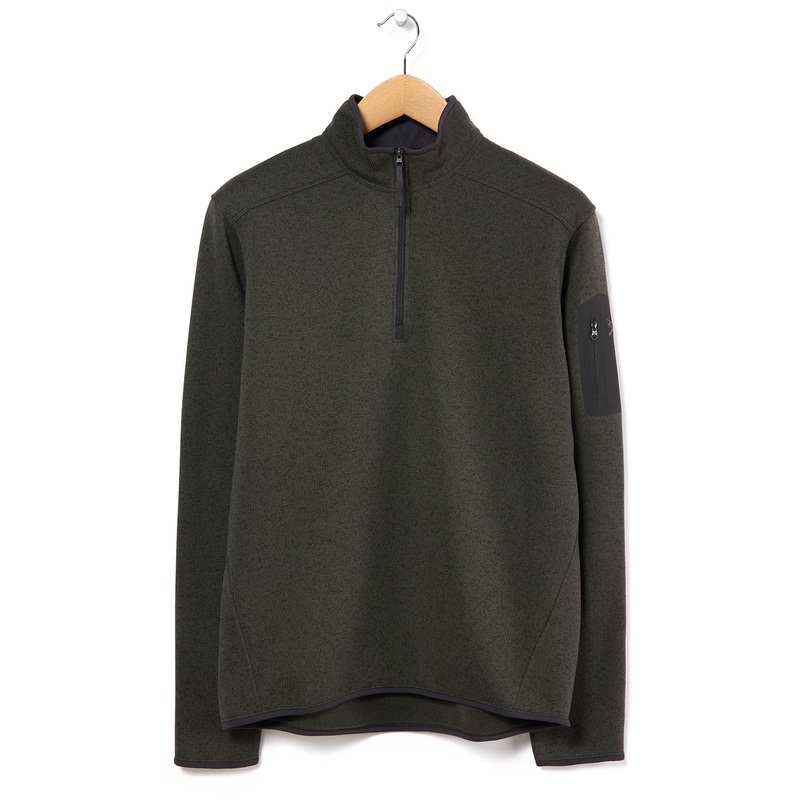 Arc'teryx Covert Men's 1/2 Zip Fleece - Moonshadow Heather