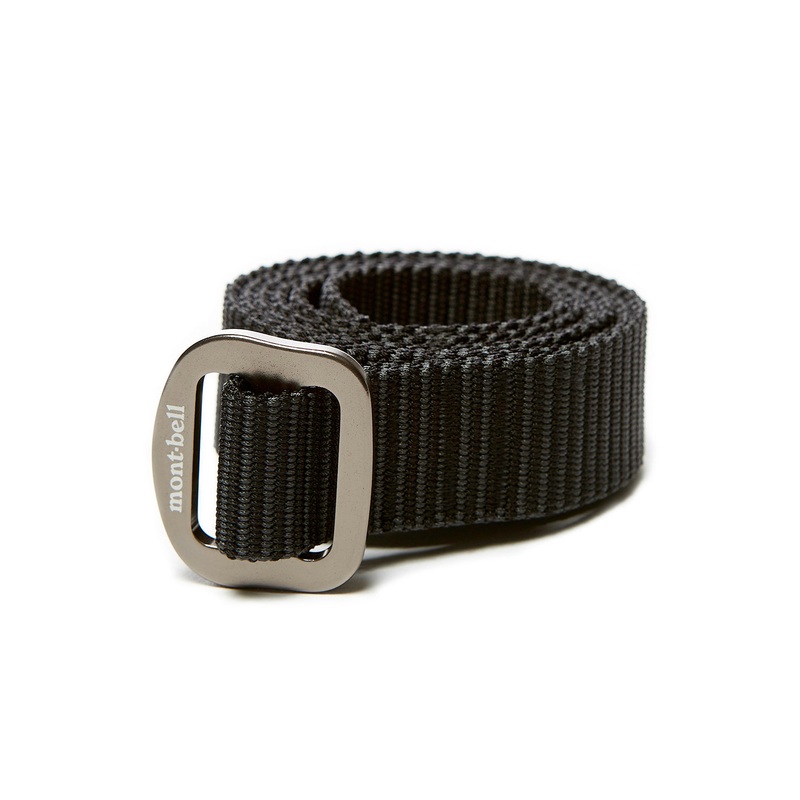 Montbell Aluminum Buckle Web Belt - Black
