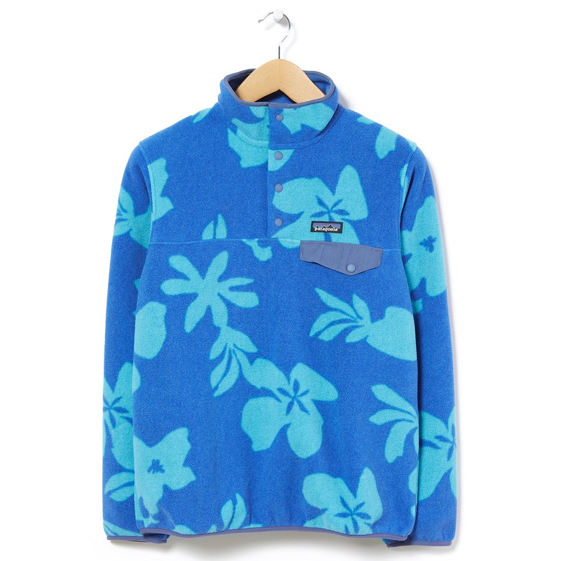 Patagonia Lwt Synchilla Women's Snap-T Pullover - Kalani Big/Float Blue