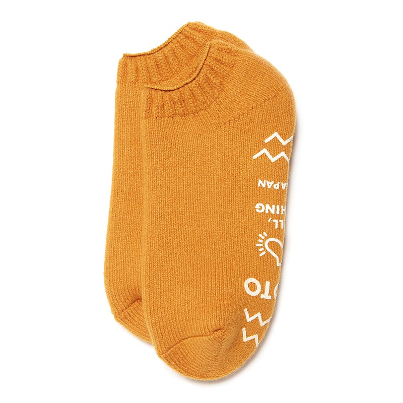 ROTOTO Pile Sock Slippers - Dark Yellow