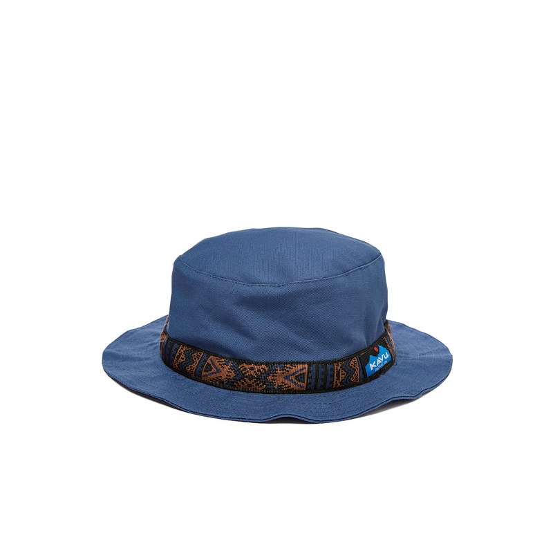 KAVU Organic Strap Bucket Hat - Steel Blue
