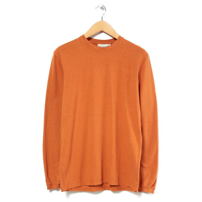 Jungmaven Baja Long Sleeved T-Shirt - Himalayan Rhubarb