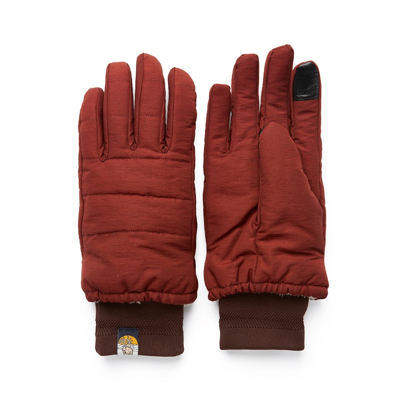 Elmer Knit Cuff Gloves - Brown