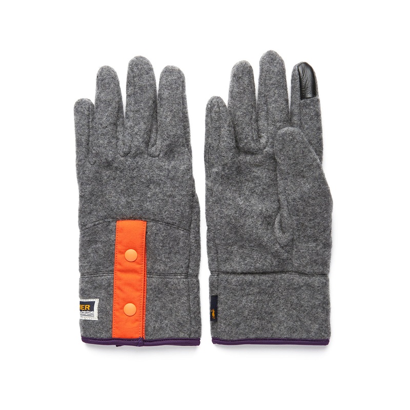 Elmer Recycled Wool Fleece Gloves - Charcoal