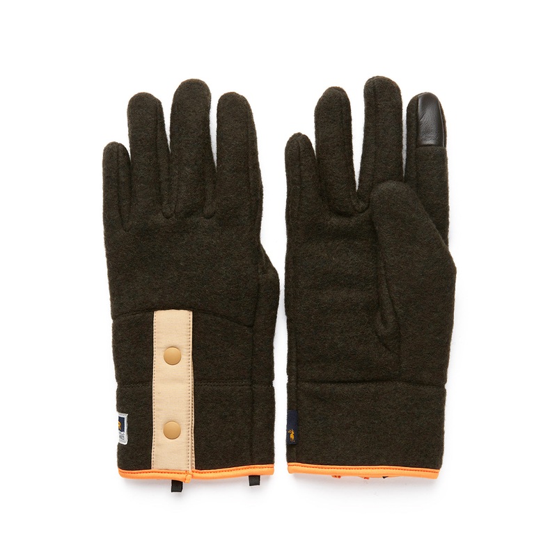 Elmer Recycled Wool Fleece Gloves - Khaki