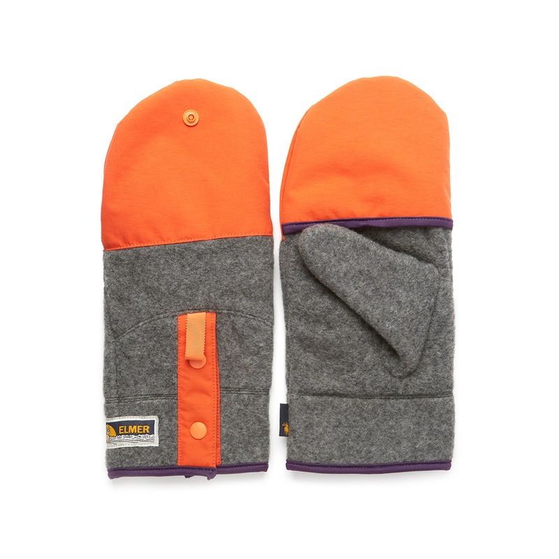 Elmer Recycled Wool Fleece Mitten Cover Gloves - Charcoal