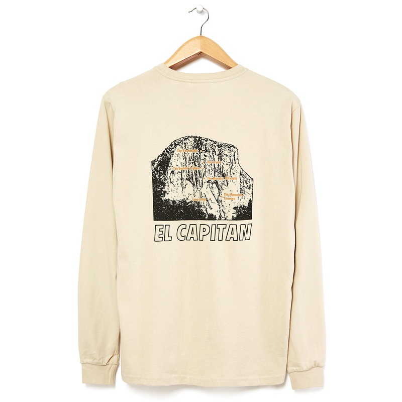 Gramicci El Capitan Long Sleeve T-Shirt - Smoke Beige