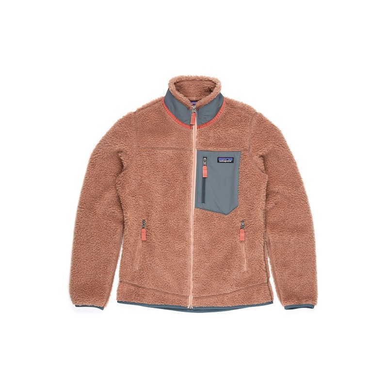 Patagonia Classic Retro-X Women's Jacket - Pampas Tan w/Nouveau Green