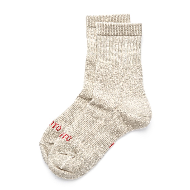ROTOTO Double Face Organic Cotton Mid Socks - Gray