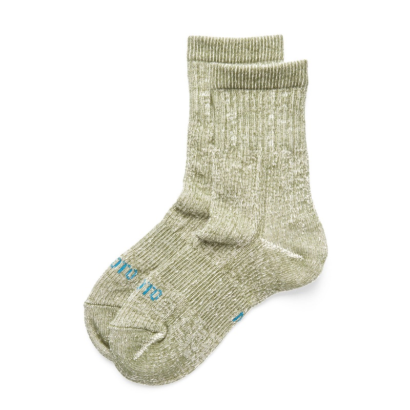 ROTOTO Double Face Organic Cotton Mid Socks - Green