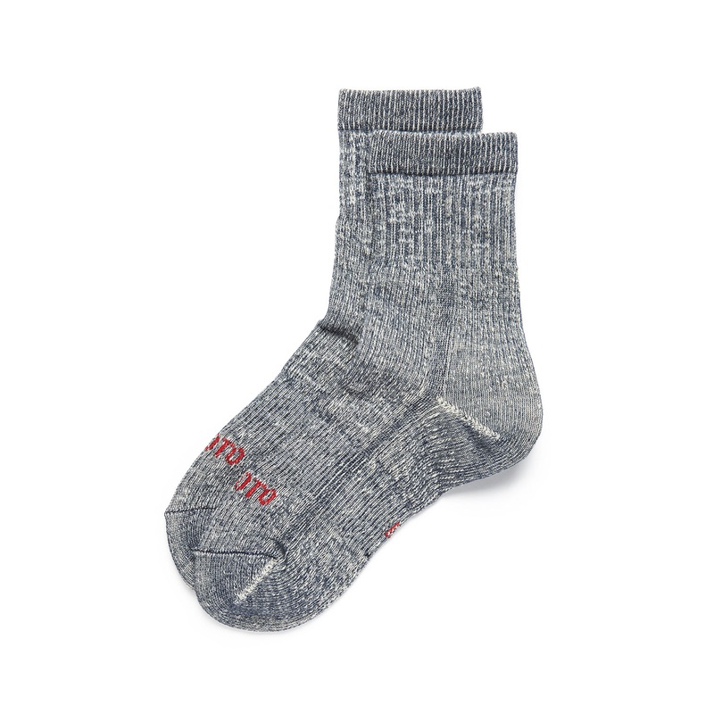 ROTOTO Double Face Organic Cotton Mid Socks - Navy