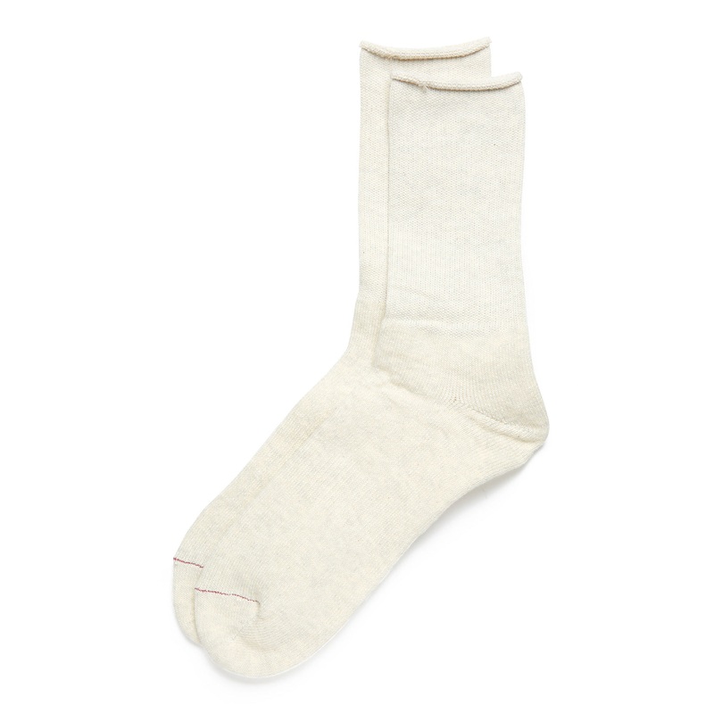 ROTOTO Washi Pile Crew Socks - Oatmeal