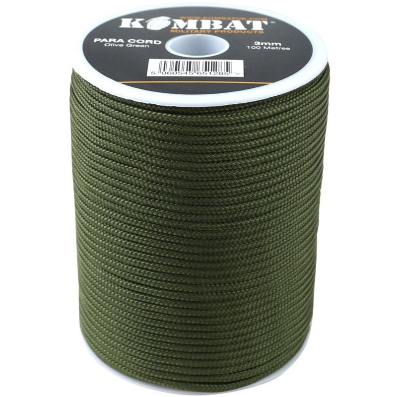 3mm - 100m Olive Paracord