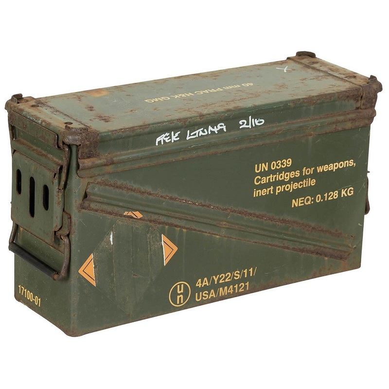 British Army Ammo Tin 46 x 15.5 x 25cm