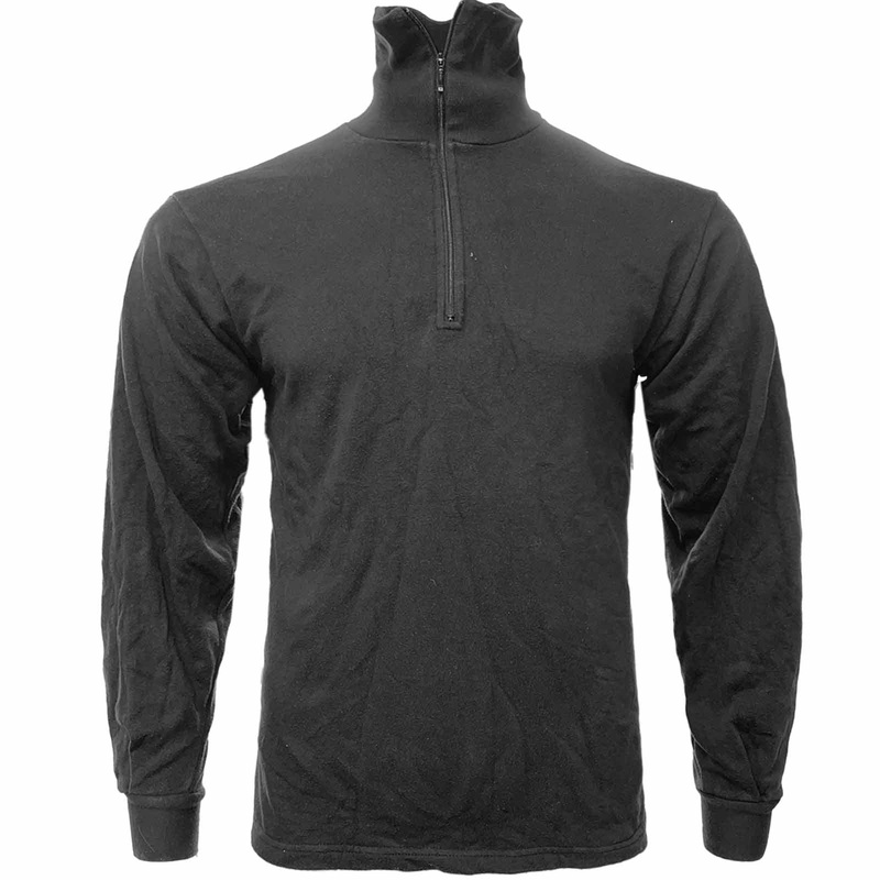 Black Norgie Base Layer Mens Thermal with Zip