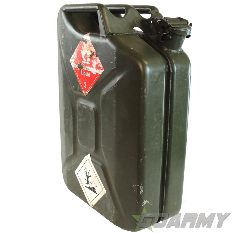British Army 20L Steel Petrol Jerry Can
